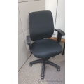 Black Adjustable Office Task Chair with Arms